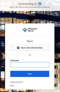 Okta login